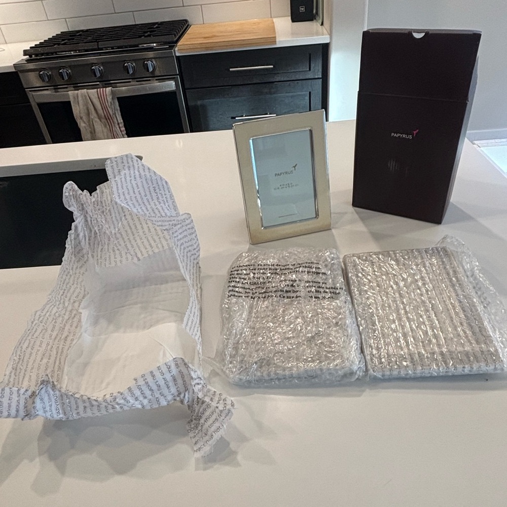 Brand New - Set of 3 Papyrus Picture Frames For Sale